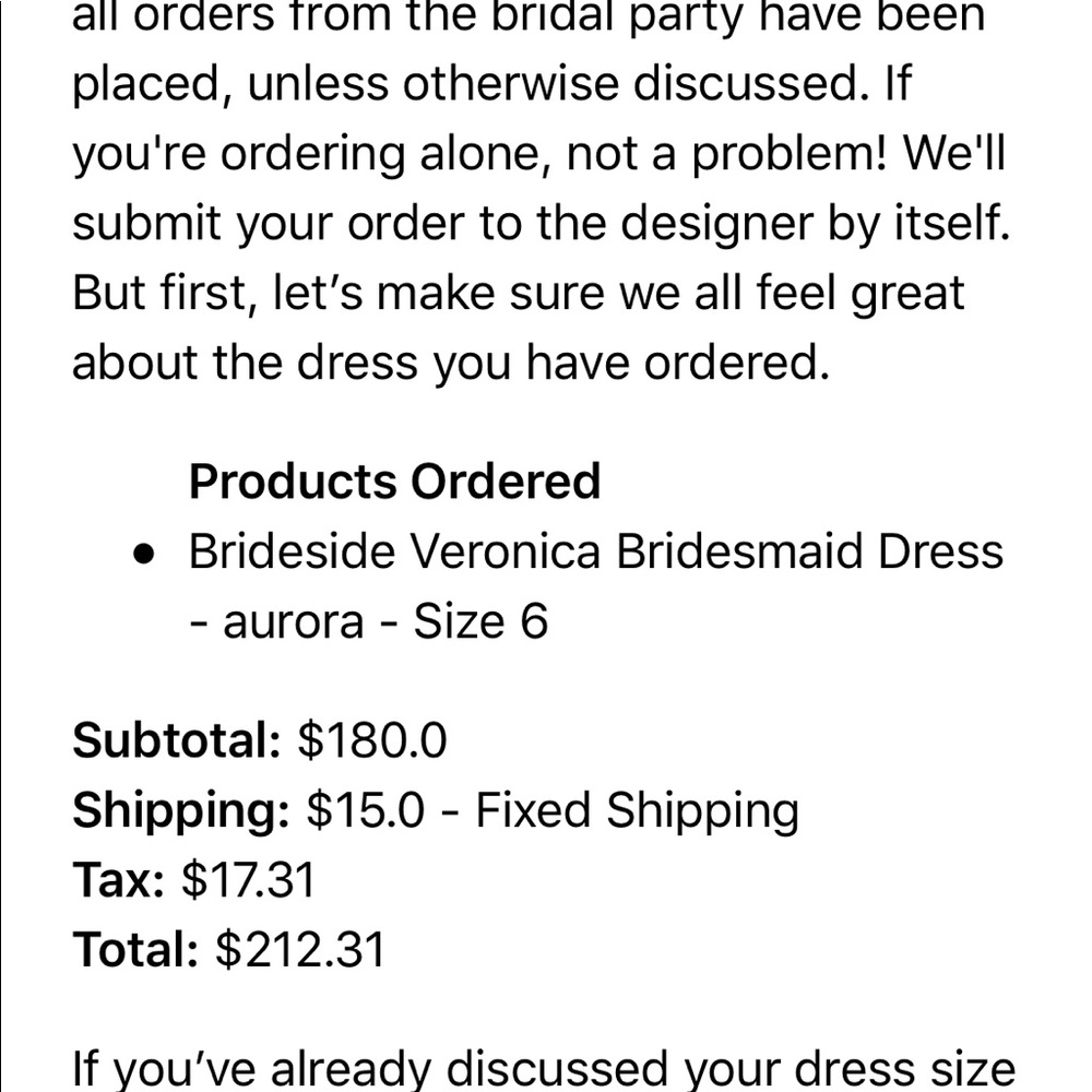 Brideside bridesmaid dress sz 6 - Picture 7 of 8